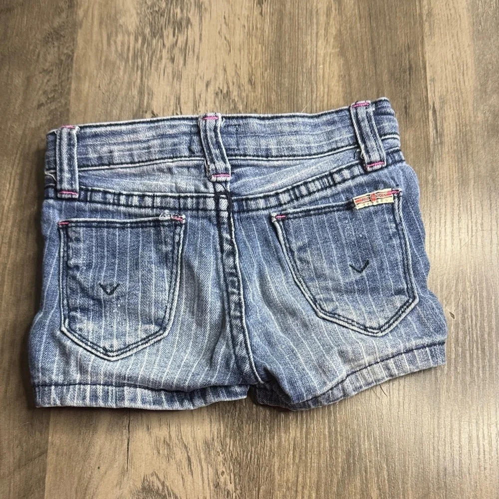 Hudson Jeans Blue Pinstripe Kids Shorts
